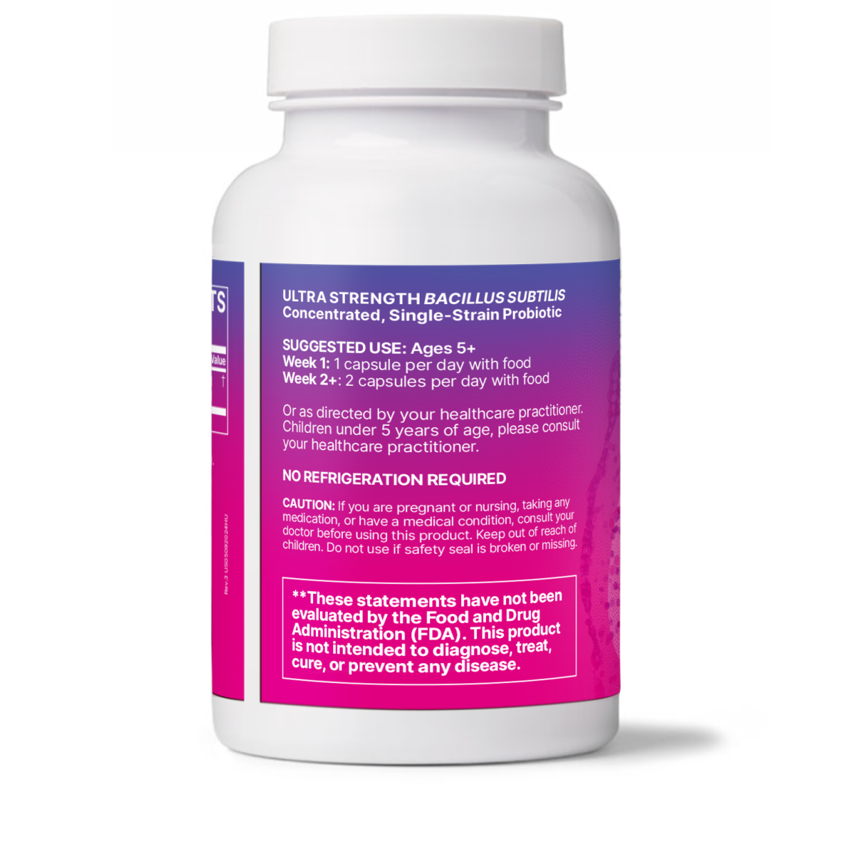 Microbiome Labs HU58 Bacillus Subtilis Probiotics for Women and Men - High Potency Spore Probiotic for Digestive Health & Immune Support - Daily Capsules with 10 Billion CFU (60 Capsules)